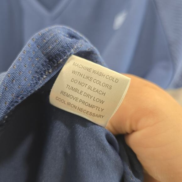 ROMFH Shirt XL 1214 SZ 4 Blue Dri Lite Active Equestrian Horse Riding - Picture 8 of 11